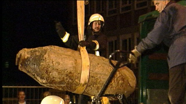 Nächtliche Bergung einer Bome